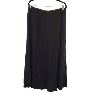 AG Sport XL 100% Rayon Black Maxi Skirt Vintage